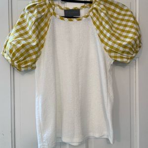 Anthropologie puff sleeve top